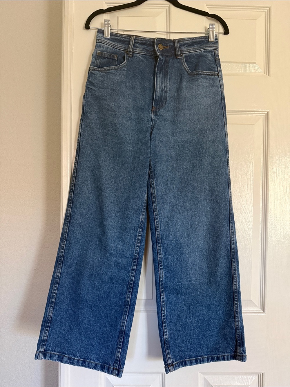 Sezane Le Crop in Denim Blue Women's Jeans Size 36